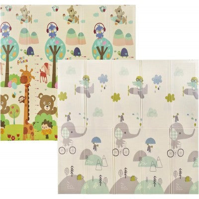 Box Recinto MS Parco Giochi XXL + Tappeto da Gioco 180 x 200 cm Elefante