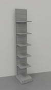 Scaffale in metallo verniciato per negozio con piani regolabili cm. 45x60x300h