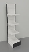 Scaffalatura di metallo negozio cm. 45x60x200h