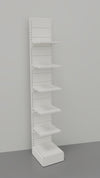 Scaffale da negozio con piani regolabili in altezza cm. 45x60x300h