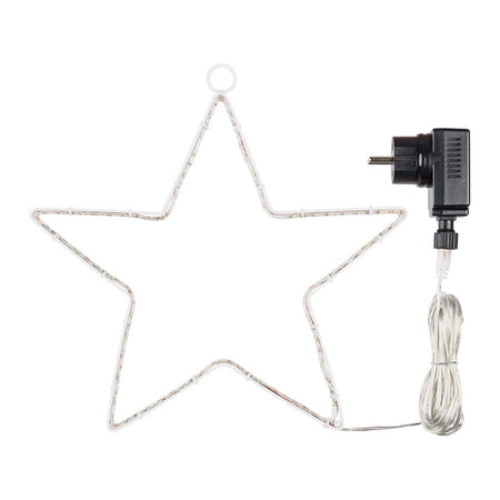 Decorazione luminosa stella di natale 60 cm con strip led 150 per esterno addobbi natalizi