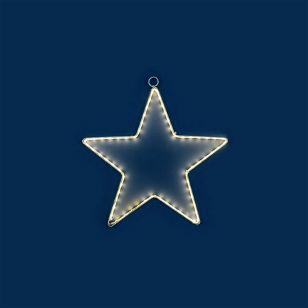 Decorazione luminosa stella di natale 60 cm con strip led 150 per esterno addobbi natalizi