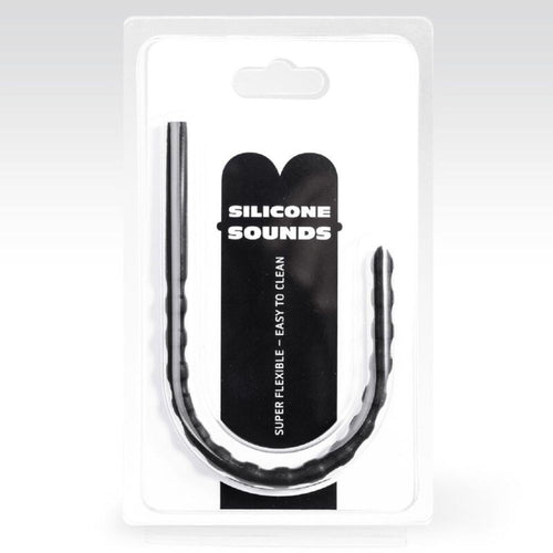 Sonda Uretrale e Catena di Palline All Black 24 cm