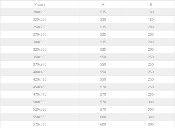 Fumaiolo gallo 57x57cm in acciaio inox base quadra