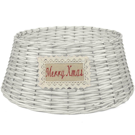 Cesta copri base per Albero di Natale sottoalbero in vimini Ø 54 cm