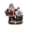 Ampolla con babbo natale, palla di neve natalizia h 30 cm con carillon e Led