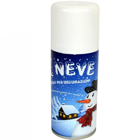 Bomboletta neve spray da 125 ml per finestre, presepi, villaggi ed Alberi di Natale