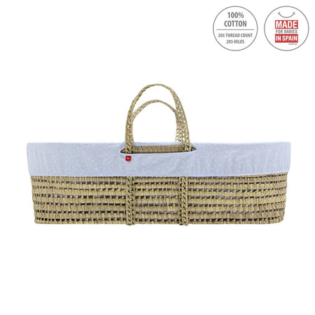 Cesto Di Mosê Une Be Zoe Azzurro 39X80X25 Cm