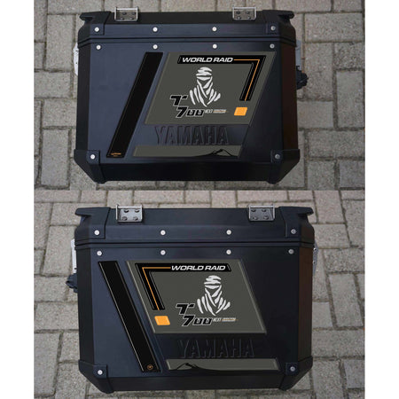Adesivi Borse Laterali moto resina gel 3D compatibili con Yamaha Tenere 700 2023