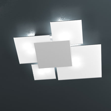 Plafoniera moderna Top Light UPGRADE 1148 70 E27 LED vetro lampada parete soffitto