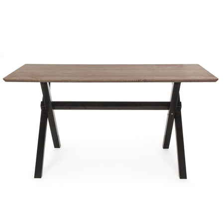 Tavolo in legno INTERNO RETTANGOLARE 150 X 90 PRANZO CASA ARREDAMENTO PHILOS SCURO