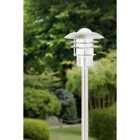 Paletto esterno TERRENCE H90 cm - BRILLANTE - Acciaio -  necessaria 1 lampadina E27
