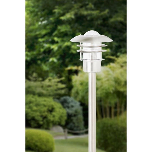 Paletto esterno TERRENCE H90 cm - BRILLANTE - Acciaio -  necessaria 1 lampadina E27