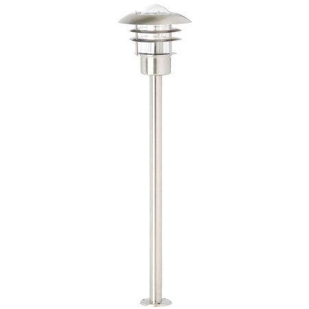 Paletto esterno TERRENCE H90 cm - BRILLANTE - Acciaio -  necessaria 1 lampadina E27