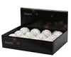 Palline per albero di Natale decorato, colore bianco con paillettes , da Ø 8 cm, 12 pezzi