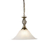 Lampadario Contemporaneo Camerun Acciaio Ottone Vetro 1 Luce E27