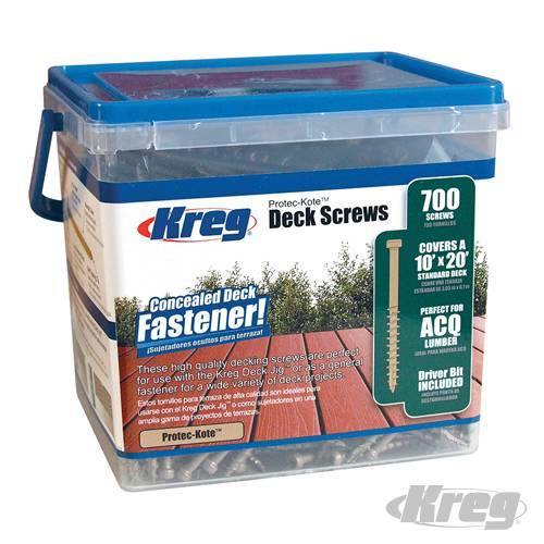 Viti a scomparsa Protec-Kote™ N°8 x 2 con testa piana filettatura grossa Kreg Kreg Tool