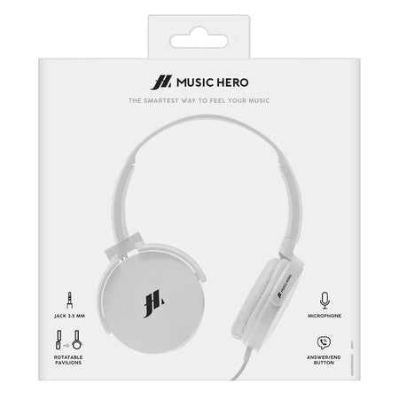 SBS Cuffie a filo Slight White Ice MHEADPHONEW +Microfono Bianco