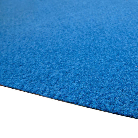 Passatoia per eventi Blu, moquette antiscivolo da 520 gr il mtq, zerbino da esterno