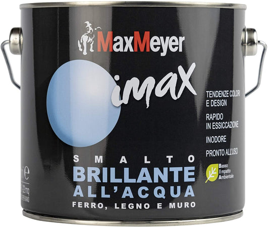 MAX MEYER - IMAX SMALTO ALL' ACQUA BRILLANTE 2LT BIANCO GHIACCIO***