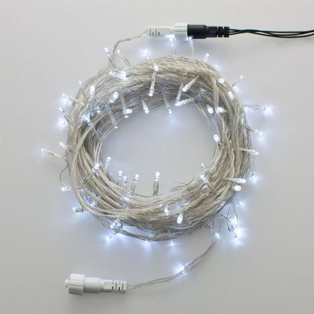 Luci di natale catena luminosa 100 led prolungabile fino a 50 mt per esterno
