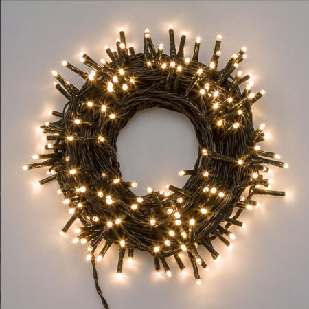 Luci di natale catena luminosa 100 led prolungabile fino a 50 mt per esterno