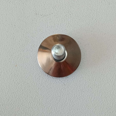 Piedino da 50mm - 1pz piede filettato regolabile in acciaio cromato per mobili