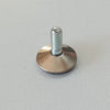 Piedino da 30mm - 1pz piede filettato regolabile in acciaio cromato per mobili
