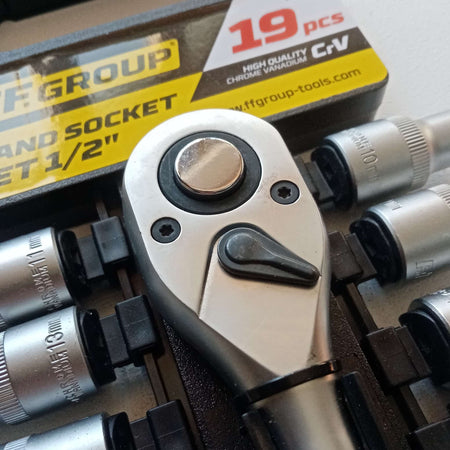 FF Group set chiavi a bussola da 1/2" con cricchetto reversibile