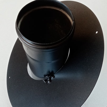 Rosone MF da 100mm con flangia inclinabile da 0 a 45 gradi per serie pellet