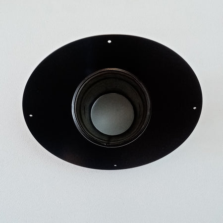 Rosone MF da 100mm con flangia inclinabile da 0 a 45 gradi per serie pellet