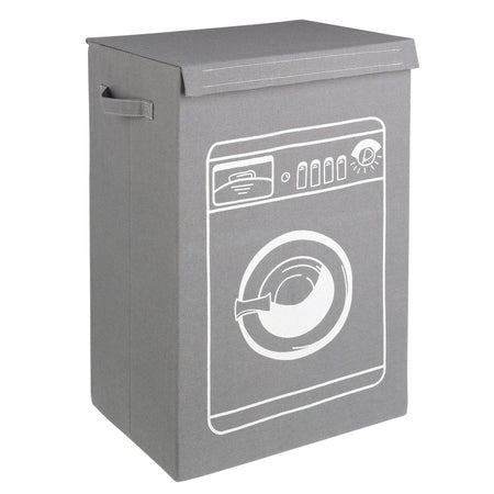 Cesto portabiancheria pieghevole per casa e campeggio h 60 cm