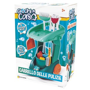Giochi di Casa Carrello delle pulizie con 8 accessori
