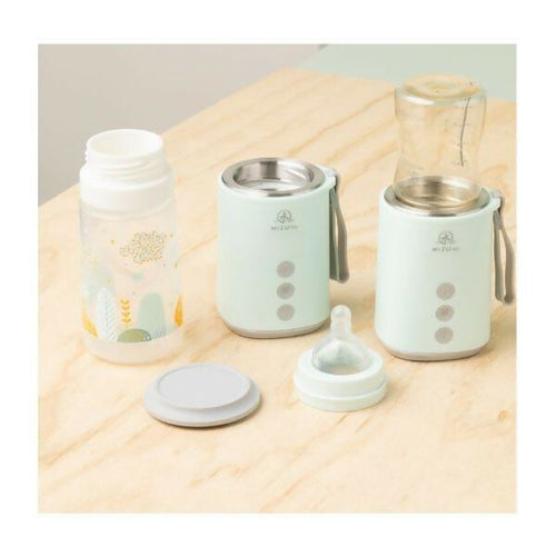 MIZU BABY - Scaldabiberon Portatile Eiyo Move 70 - scaldabiberon portatile 2in1 - batteria ricaricabile - temperatura precisa - contenitore in vetro - riscalda