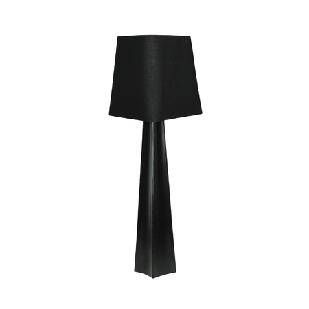 Piantana tripura nera in metallo e cotone h 151 cm