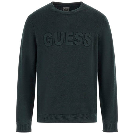 Guess pullover verde logo 3 D a sbalzo M5BR35 Z2ZK2 G8H6