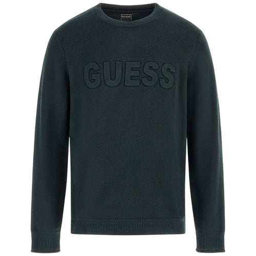 Guess pullover verde logo 3 D a sbalzo M5BR35 Z2ZK2 G8H6