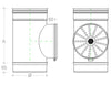 Modulo di compensazione da 220mm MF a T in acciaio inox AISI 304