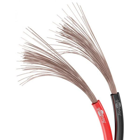 Cavo Audio per diffusori acustici Nero/rosso 1,5 mm matassa 100mt