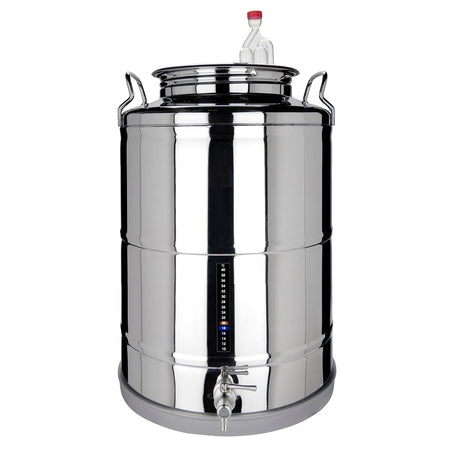 Fermentatore inox professionale per birra artigianale, Fondo Piano con tappo a vite