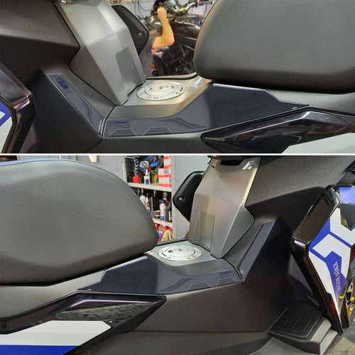 Adesivi in resina gel 3D Protezioni laterali pedana compatibile con BMW C400X
