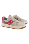 Hogan Sneakers Avorio/fucsia da donna