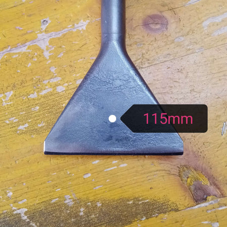 Benman scalpello punta piatta da 115mm per tassellatore sds-max - lunghezza 350mm