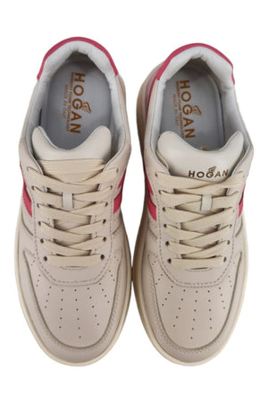 Hogan Sneakers Avorio/fucsia da donna