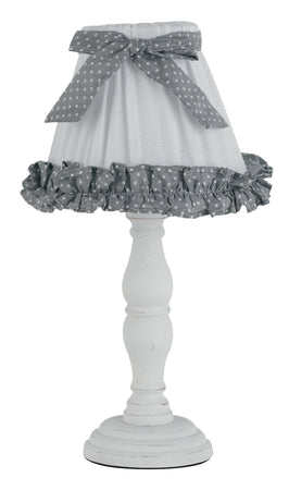 Lampada da camera in tessuto bianco 40 watt E14