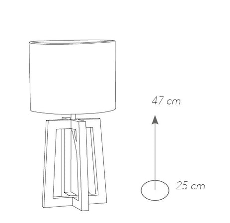 Lampada Lampade da tavolo Legno bianco