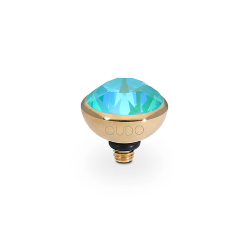 QUDO Bottone Alto 10 mm - Oro laguna delite