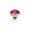 QUDO Bottone Alto 10 mm - Oro fucsia