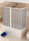 Box doccia Sopra vasca in pvc su tre lati apertura centrale