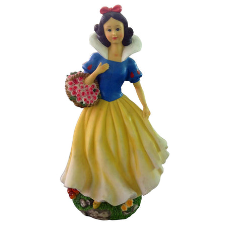 Sette nani in poliresina da giardino nanetti di Biancaneve per aiuola h 28 cm